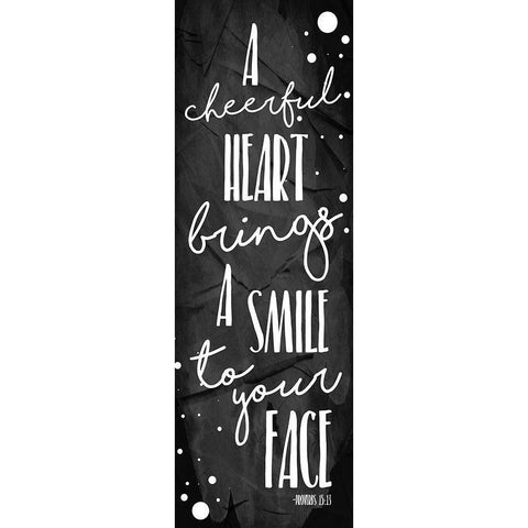 Cheerful Black White Modern Wood Framed Art Print by Grey, Jace