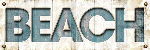 Beach Black Ornate Wood Framed Art Print with Double Matting by Grey, Jace