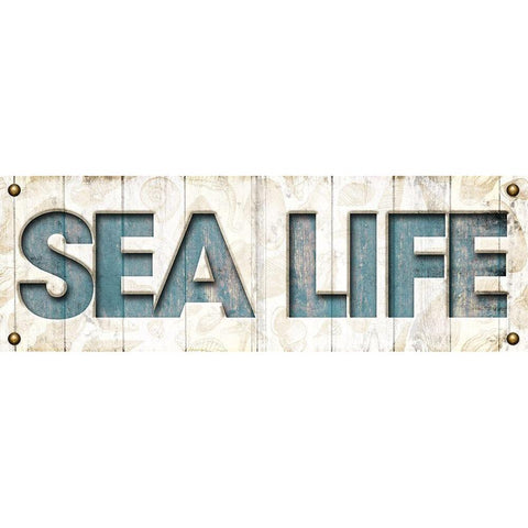 Sea Life Black Modern Wood Framed Art Print with Double Matting by Grey, Jace