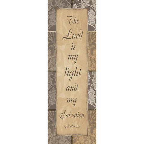 Lord Is My Light Gold Ornate Wood Framed Art Print with Double Matting by Grey, Jace