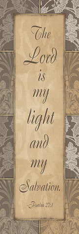 Lord Is My Light Black Ornate Wood Framed Art Print with Double Matting by Grey, Jace