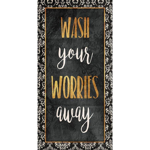 Wash Your Worries Away Gold Ornate Wood Framed Art Print with Double Matting by Grey, Jace