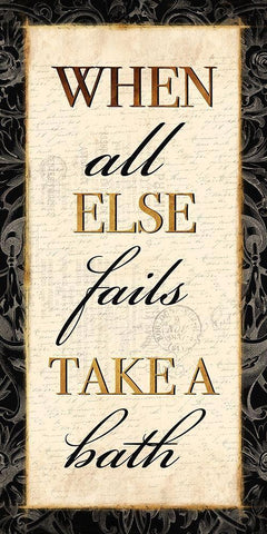 When All Else Fails Black Ornate Wood Framed Art Print with Double Matting by Grey, Jace