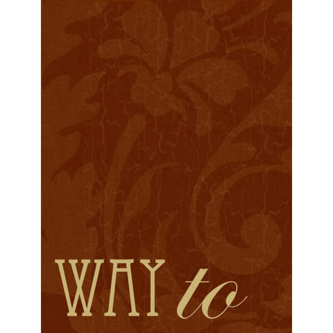 The Best Way B Gold Ornate Wood Framed Art Print with Double Matting by Grey, Jace