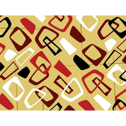 Pattern Gold Ornate Wood Framed Art Print with Double Matting by Grey, Jace