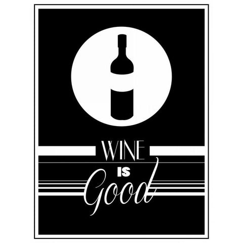 Good Wine I Gold Ornate Wood Framed Art Print with Double Matting by Grey, Jace