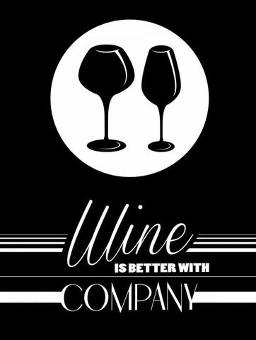 Better Wine II Black Ornate Wood Framed Art Print with Double Matting by Grey, Jace