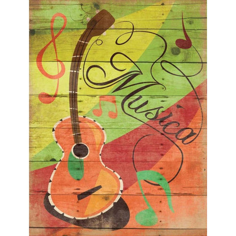 Musica II White Modern Wood Framed Art Print by Grey, Jace