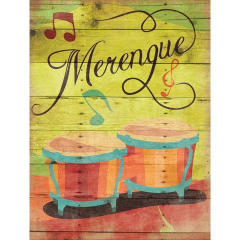 Merengue II Black Modern Wood Framed Art Print with Double Matting by Grey, Jace