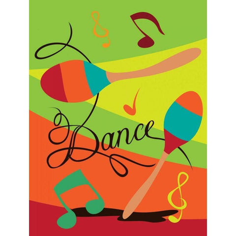 Dance I Black Modern Wood Framed Art Print with Double Matting by Grey, Jace