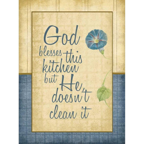 Kitchen gods White Modern Wood Framed Art Print by Grey, Jace