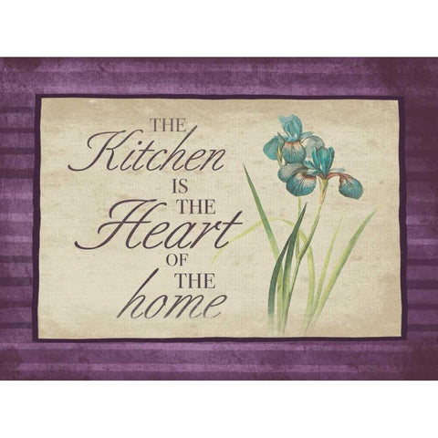 Kitchen Heart of The Home 2 Gold Ornate Wood Framed Art Print with Double Matting by Grey, Jace