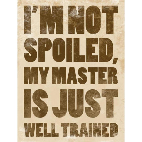 Well Trained White Modern Wood Framed Art Print by Grey, Jace