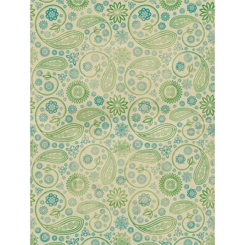 Cool Paisley White Modern Wood Framed Art Print by Grey, Jace