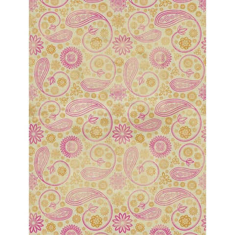 Warm Paisley White Modern Wood Framed Art Print by Grey, Jace