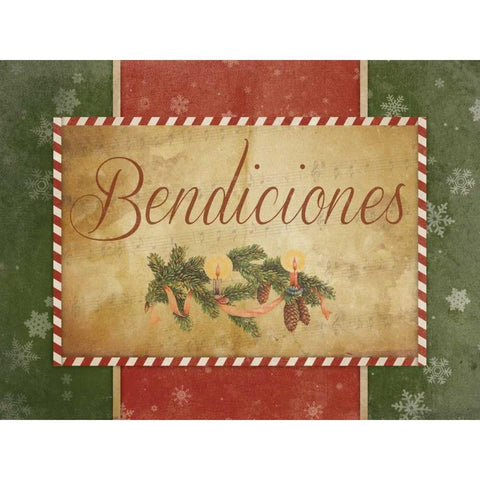 Bendiciones Black Modern Wood Framed Art Print with Double Matting by Grey, Jace