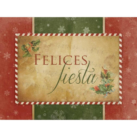 Felices Fiesta Black Modern Wood Framed Art Print with Double Matting by Grey, Jace