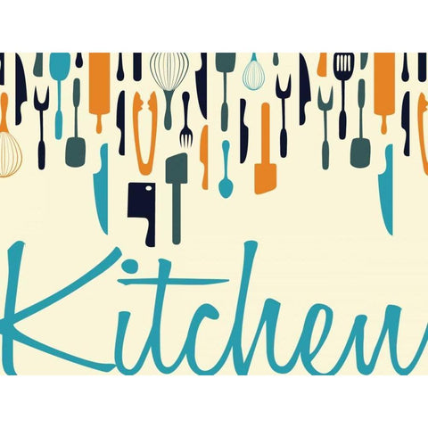 Kitchen Dinning C White Modern Wood Framed Art Print by Grey, Jace