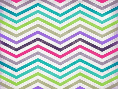 Chevron in Color White Modern Wood Framed Art Print with Double Matting by Grey, Jace