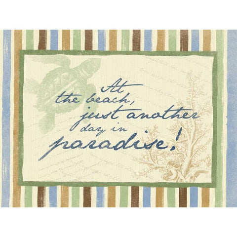 Beach B Black Modern Wood Framed Art Print with Double Matting by Grey, Jace