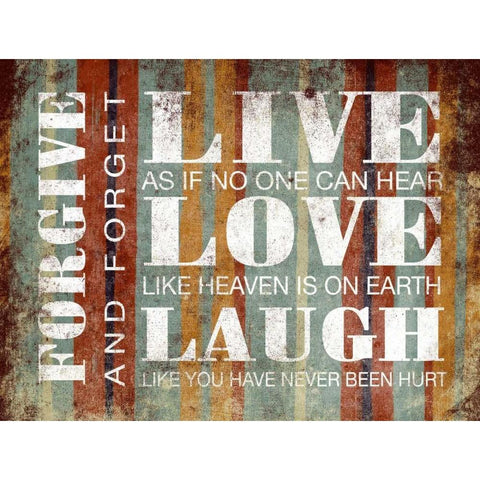 Forgive Inspirational Gold Ornate Wood Framed Art Print with Double Matting by Grey, Jace