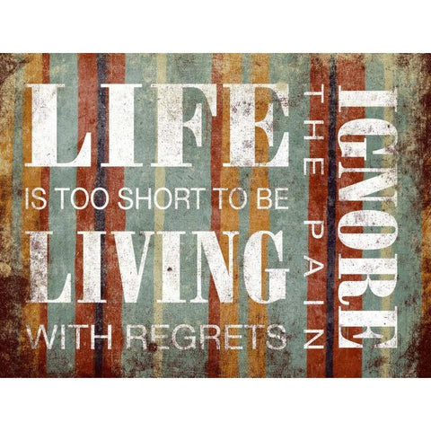 Ignore Inspirational Black Modern Wood Framed Art Print with Double Matting by Grey, Jace