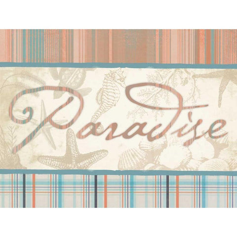 Paradise 2 Black Modern Wood Framed Art Print by Grey, Jace