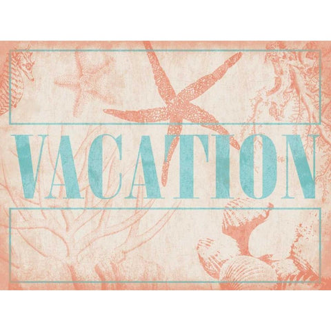 Vacation Shells Black Modern Wood Framed Art Print by Grey, Jace