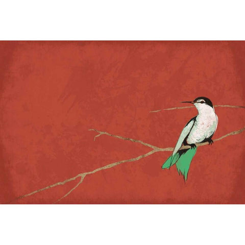 Birds A Gold Ornate Wood Framed Art Print with Double Matting by Grey, Jace