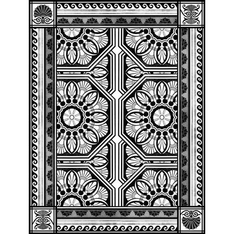 Patterns D White Modern Wood Framed Art Print by Grey, Jace