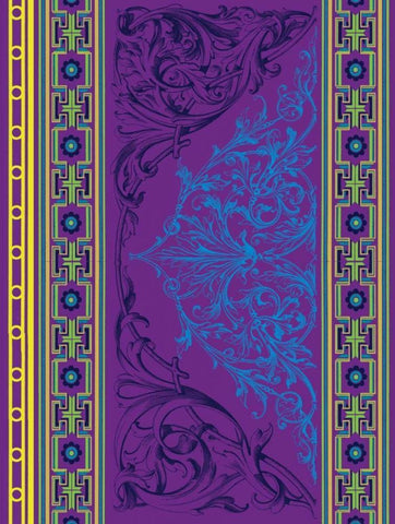 Patterns M Black Ornate Wood Framed Art Print with Double Matting by Grey, Jace