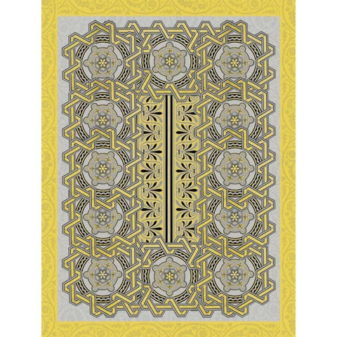 Patterns Q Black Modern Wood Framed Art Print with Double Matting by Grey, Jace