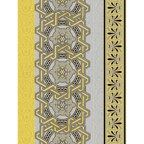 Patterns R2 Gold Ornate Wood Framed Art Print with Double Matting by Grey, Jace