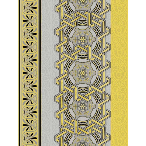 Patterns R Gold Ornate Wood Framed Art Print with Double Matting by Grey, Jace