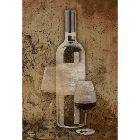 Wine White Modern Wood Framed Art Print by Grey, Jace