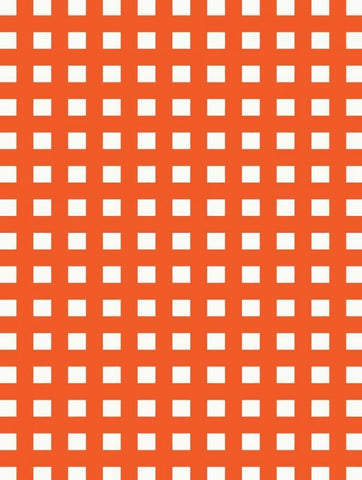 Patterns Orange Black Ornate Wood Framed Art Print with Double Matting by Grey, Jace