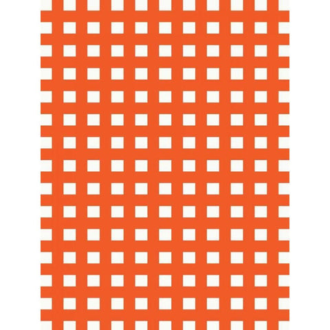 Patterns Orange Black Modern Wood Framed Art Print by Grey, Jace