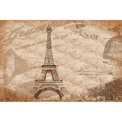 Paris F2 White Modern Wood Framed Art Print by Grey, Jace