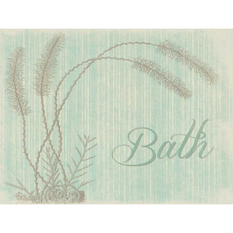 Bath B Gold Ornate Wood Framed Art Print with Double Matting by Grey, Jace