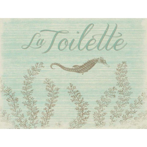 La toilette D White Modern Wood Framed Art Print by Grey, Jace