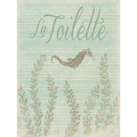 La Toilette Black Modern Wood Framed Art Print with Double Matting by Grey, Jace