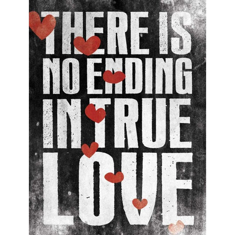 No Ending D Black Modern Wood Framed Art Print with Double Matting by Grey, Jace