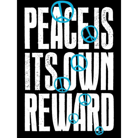 Peace L White Modern Wood Framed Art Print by Grey, Jace