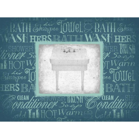 Sink White Modern Wood Framed Art Print by Grey, Jace