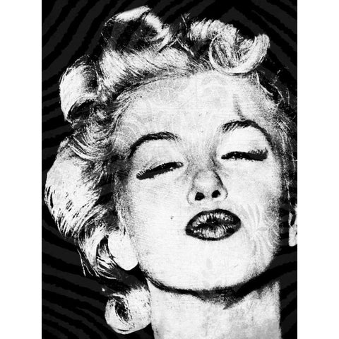 Monroe Text 2 Gold Ornate Wood Framed Art Print with Double Matting by Grey, Jace