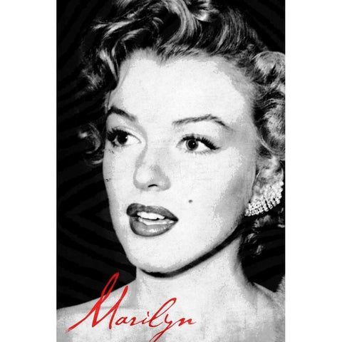 Monroe B White Modern Wood Framed Art Print by Grey, Jace