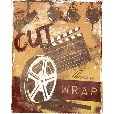 Cinema B5 White Modern Wood Framed Art Print by Grey, Jace