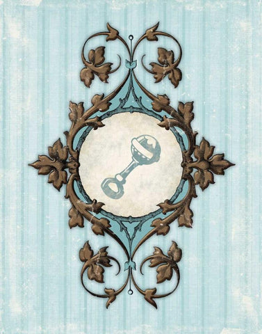 Rattle A White Modern Wood Framed Art Print with Double Matting by Grey, Jace