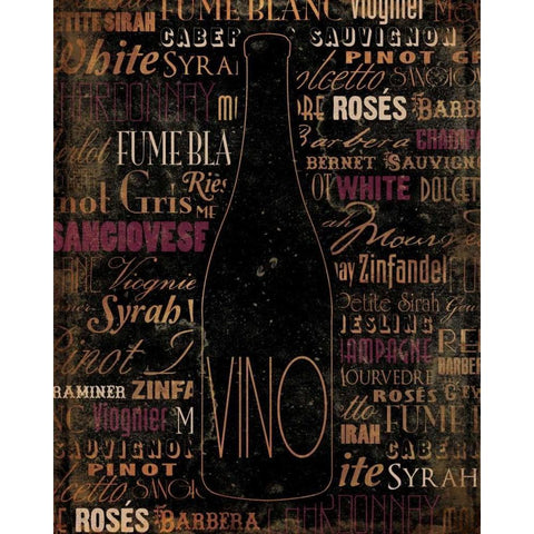 VINO 2 White Modern Wood Framed Art Print by Grey, Jace