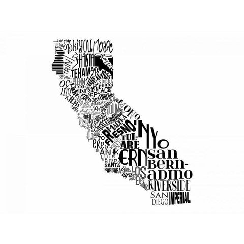 Cali White Modern Wood Framed Art Print by Grey, Jace